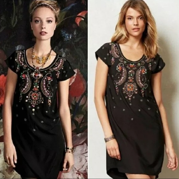 Anthropologie Dresses & Skirts - NWT anthropologie Yumi chiaroscuro dress black L